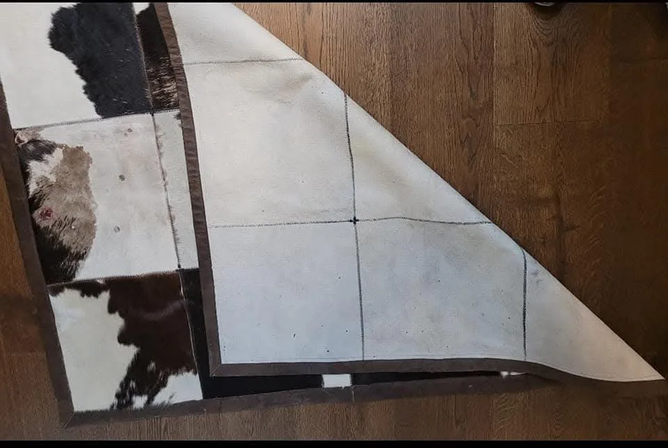 Cow hide mat from squares image indicator(2)