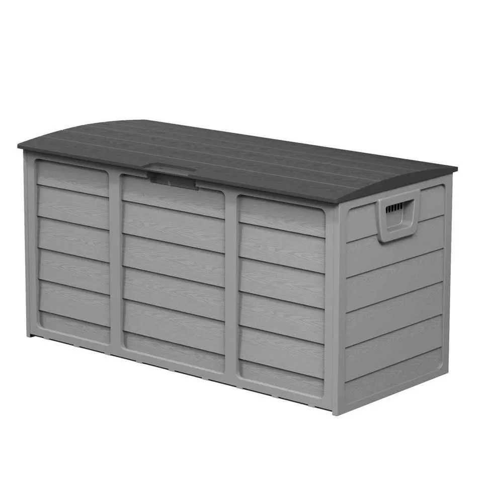 SUNCROWN 75 Gallon Water Resistant Resin Lockable Deck Box image indicator(4)