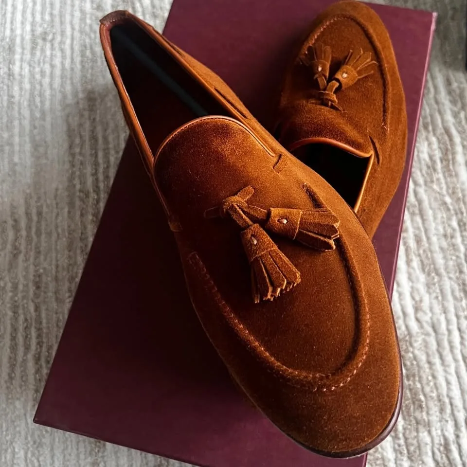 Men's Tassel Loafers - Rich Brown Suede image indicator(3)