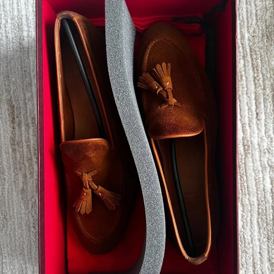 Men's Tassel Loafers - Rich Brown Suede image indicator(5)