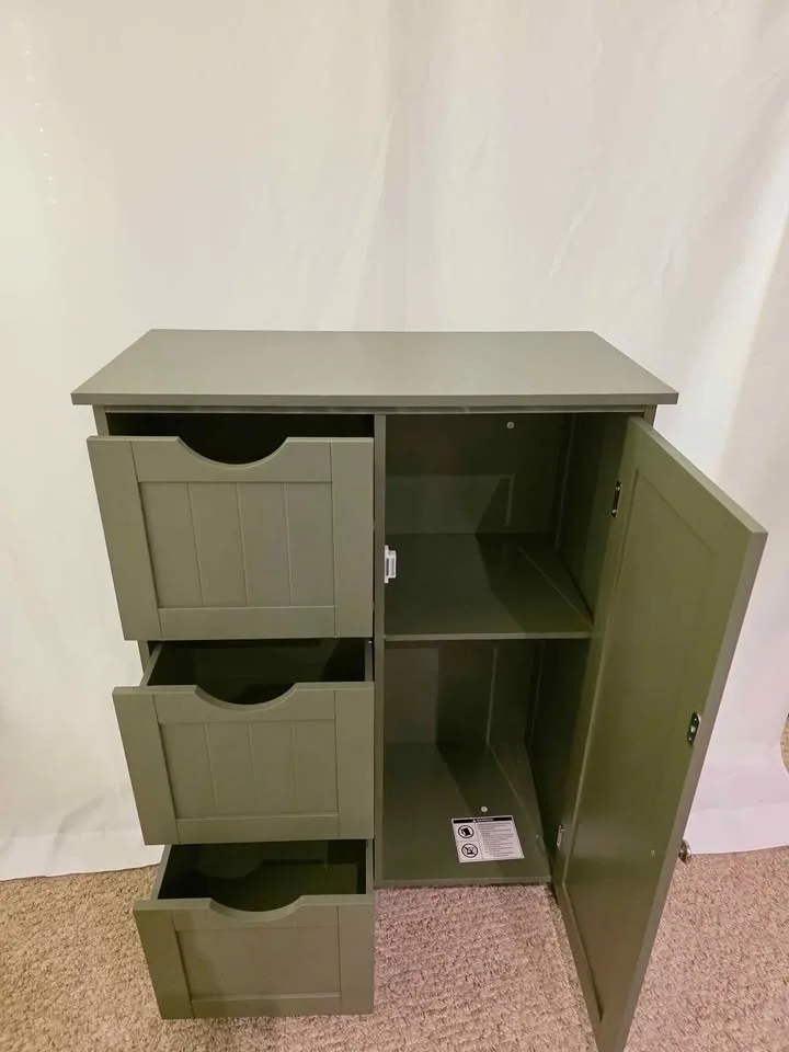 Floor Storage Cabinet – Brand New (White or Forest Green) image indicator(2)