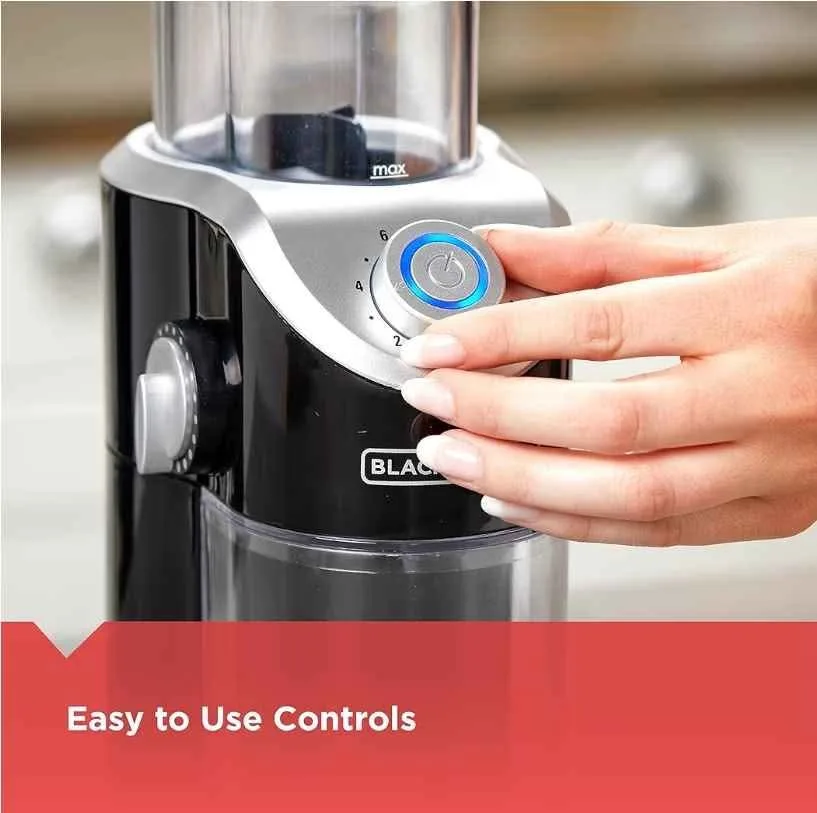 BLACK+DECKER Burr Mill Coffee Grinder CBM310BD image indicator(6)