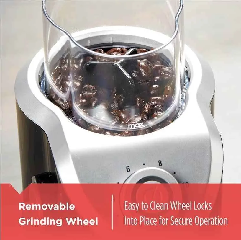 BLACK+DECKER Burr Mill Coffee Grinder CBM310BD image indicator(9)