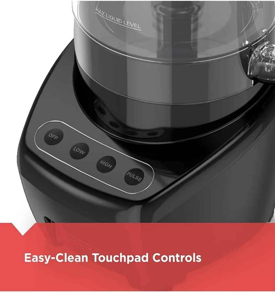 BLACK+DECKER 3-in-1 8-Cup Food Processor, Black 450W - photo 4