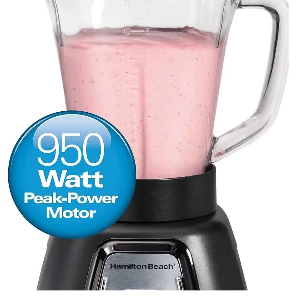 Hamilton Beach MultiBlend System with 52 oz Glass Jar, 950 W image indicator(3)