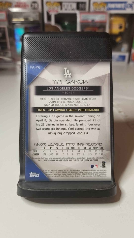 2015 Finest Yimi Garcia #/99 Auto - photo 2