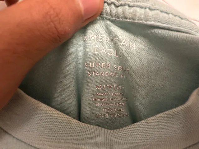 American Eagle Men’s T-Shirts – Light Green & Blue – Size XSTP image indicator(3)