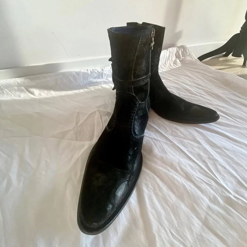 Distressed Black Suede by Mark Nason 10 or 43 image indicator(2)