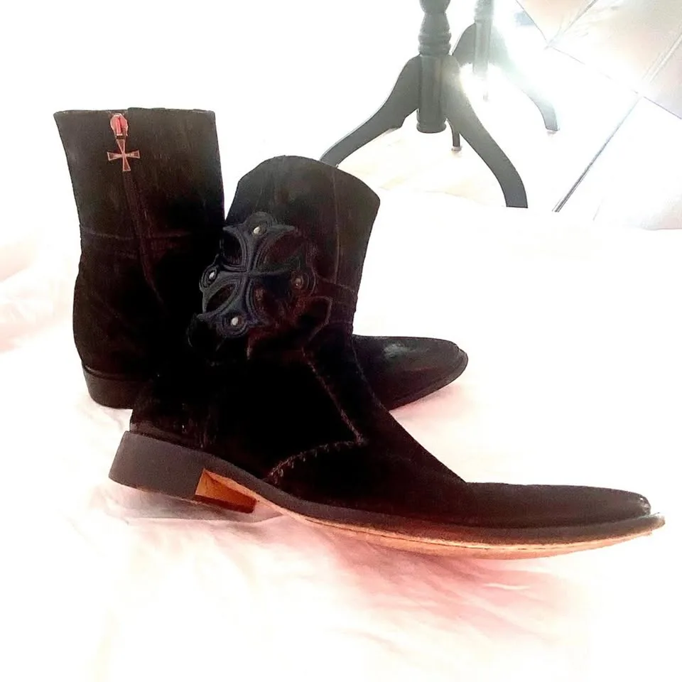 Distressed Black Suede by Mark Nason 10 or 43 image indicator(3)