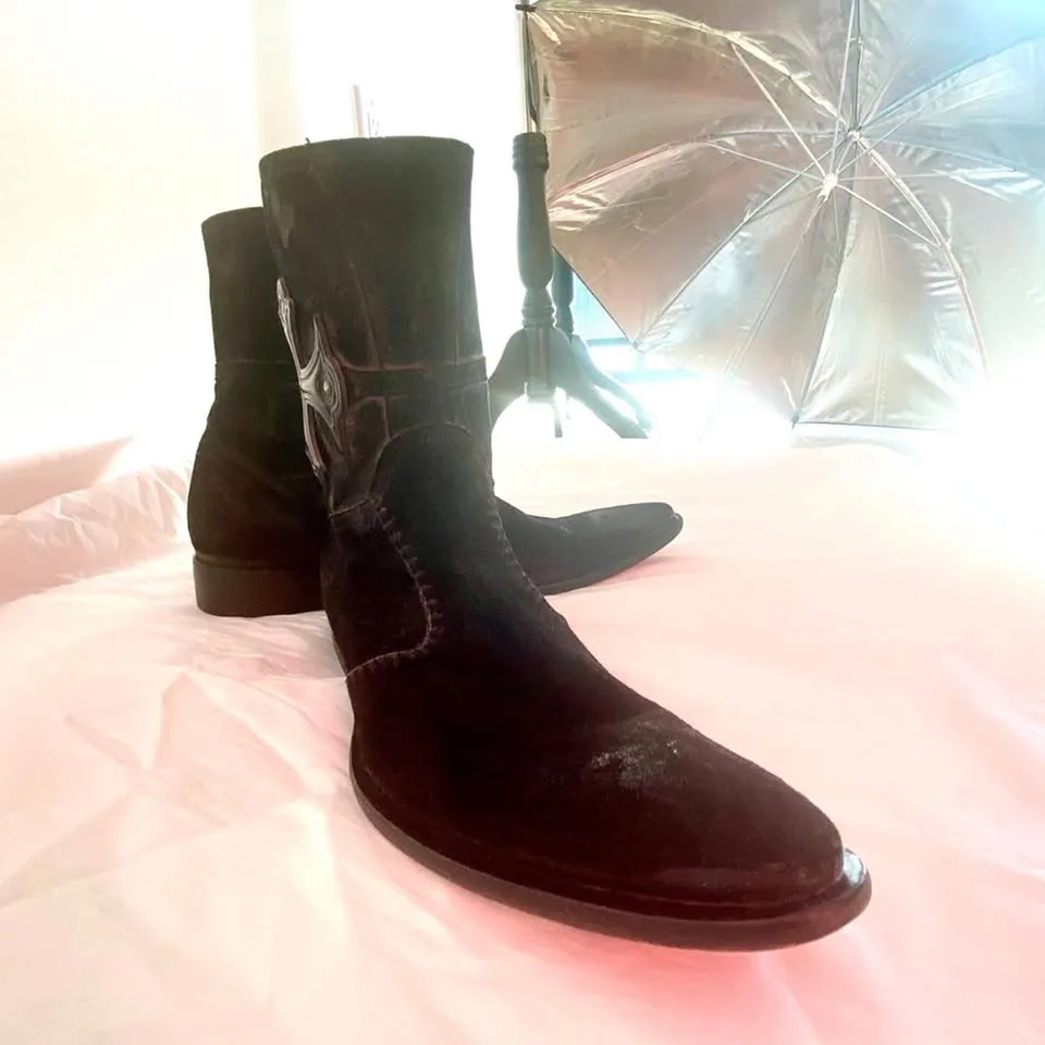 Distressed Black Suede by Mark Nason 10 or 43 image indicator(5)