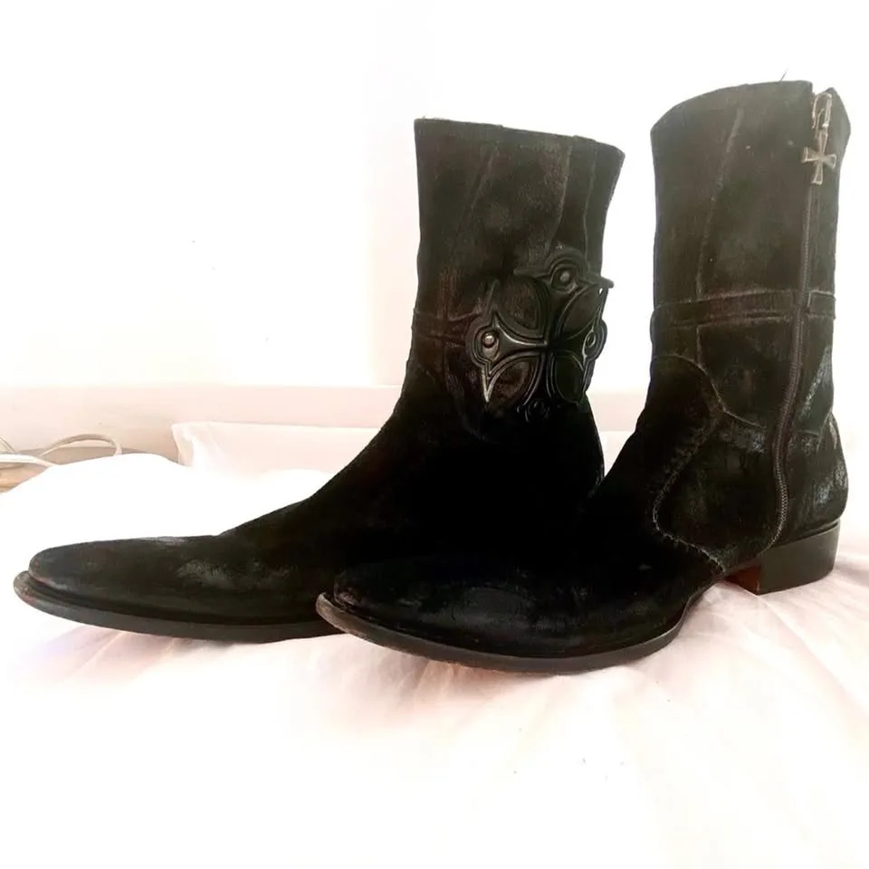 Distressed Black Suede by Mark Nason 10 or 43 image indicator(6)