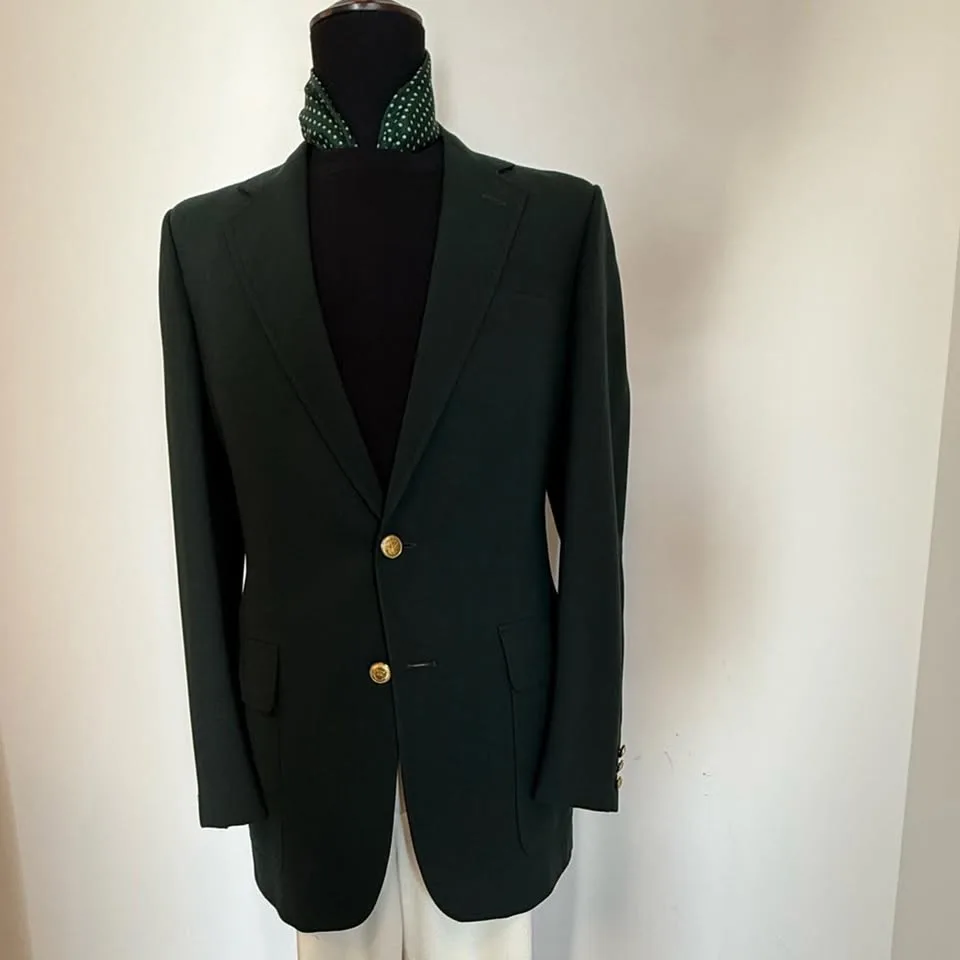 Classic Green Blazer with Gold Buttons 52R image indicator(3)