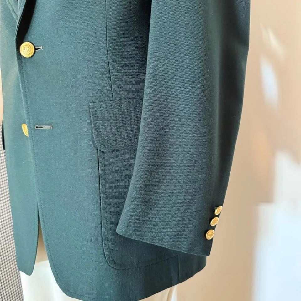 Classic Green Blazer with Gold Buttons 52R image indicator(8)