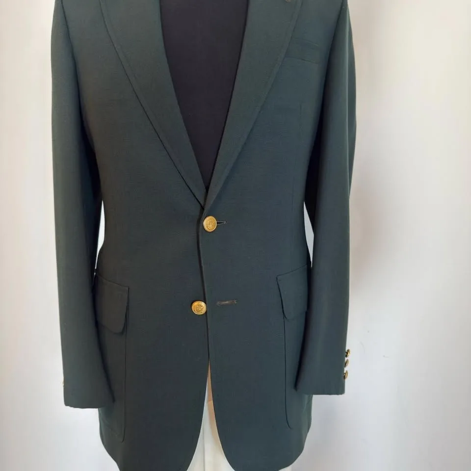 Classic Green Blazer with Gold Buttons 52R image indicator(9)