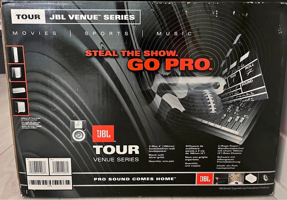 JBL Venue Series Monitor Speakers with Long Cables thumbnail