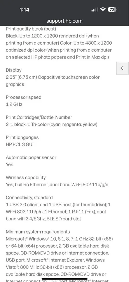 HP 7855 printer image indicator(5)