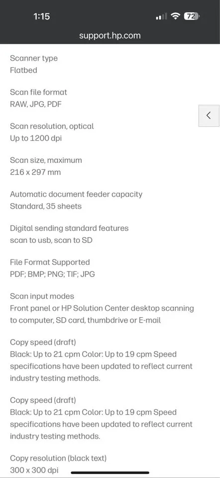 HP 7855 printer image indicator(8)