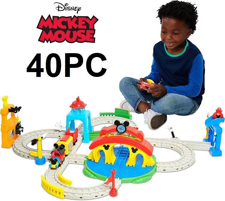 40PC DISNEY JUNIOR MICKEY MOUSE TRAIN TRACK SET