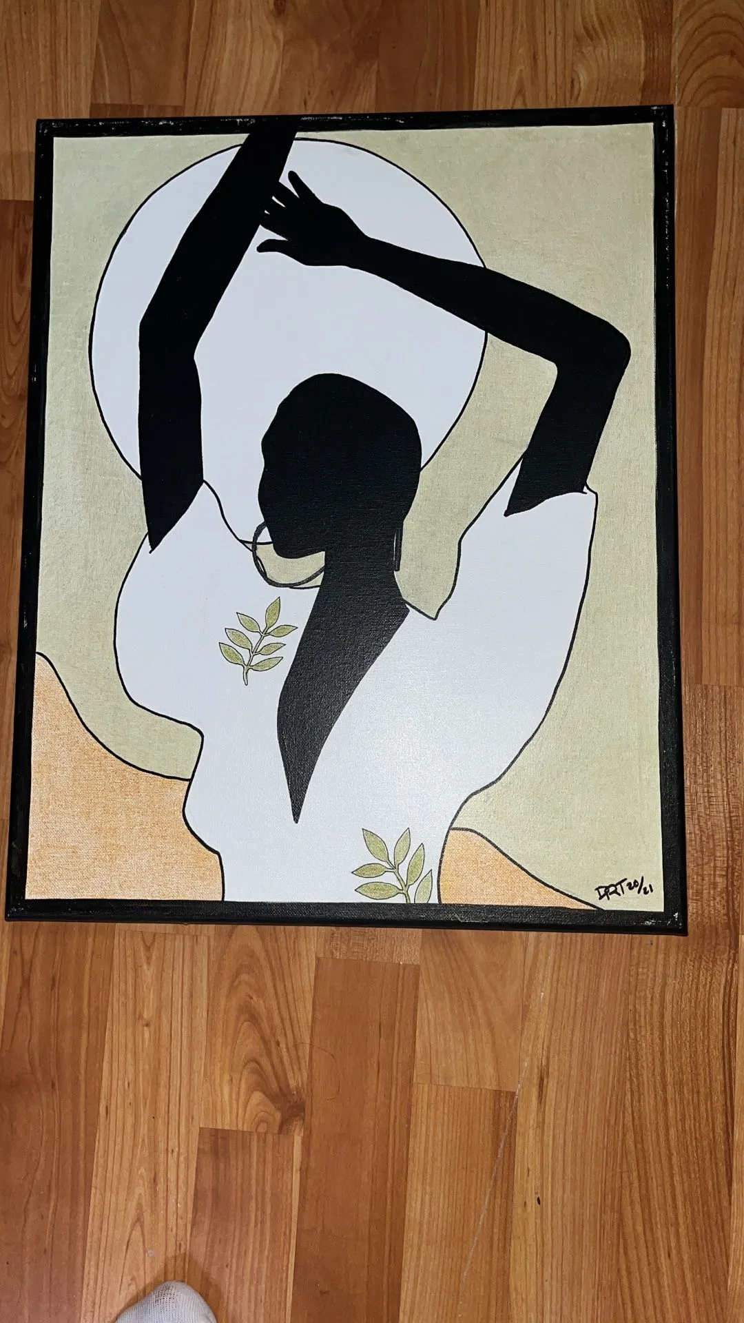 ART: Painting of Black woman’s morning stretch thumbnail