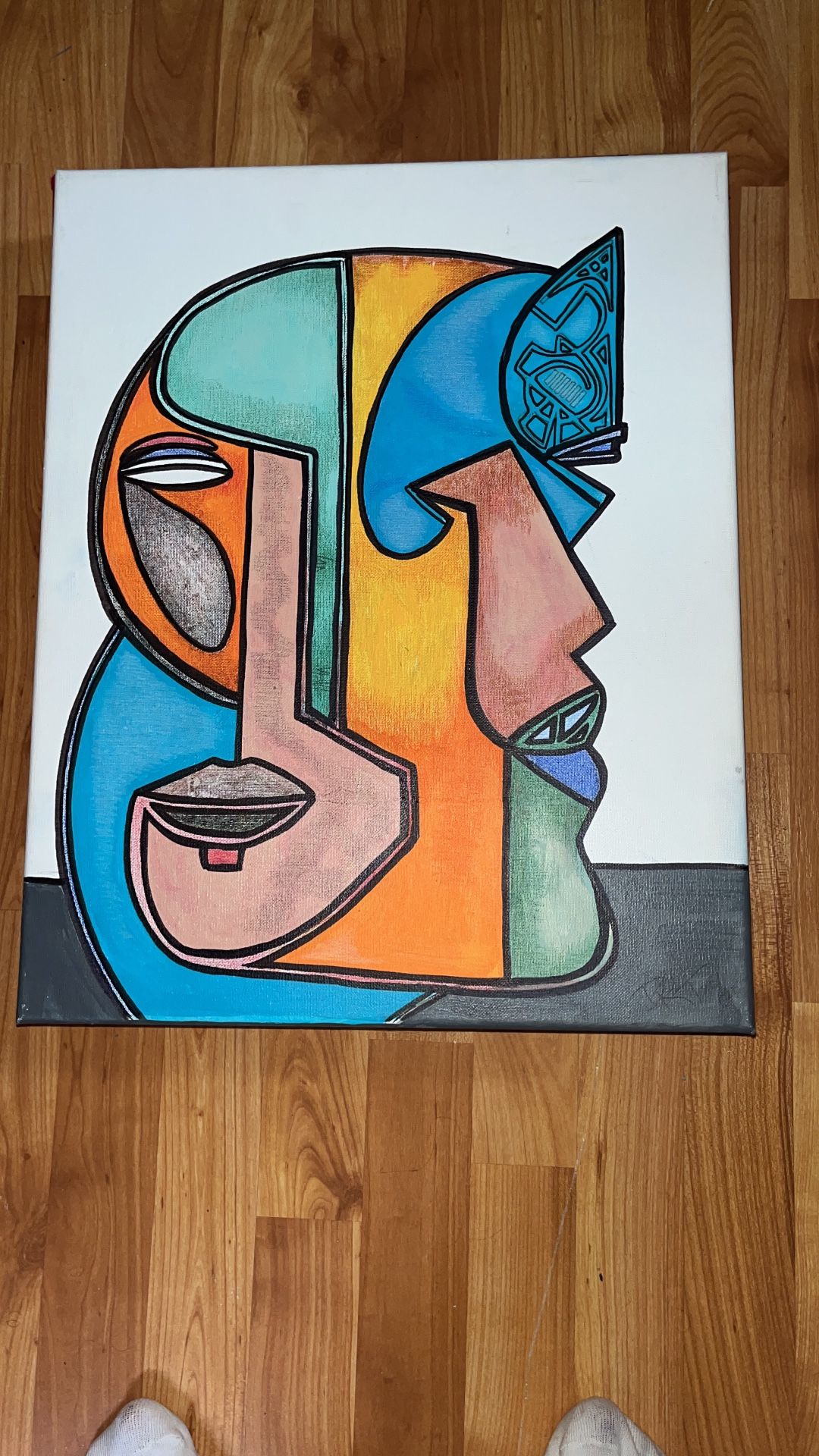 ART: Abstract face - painting