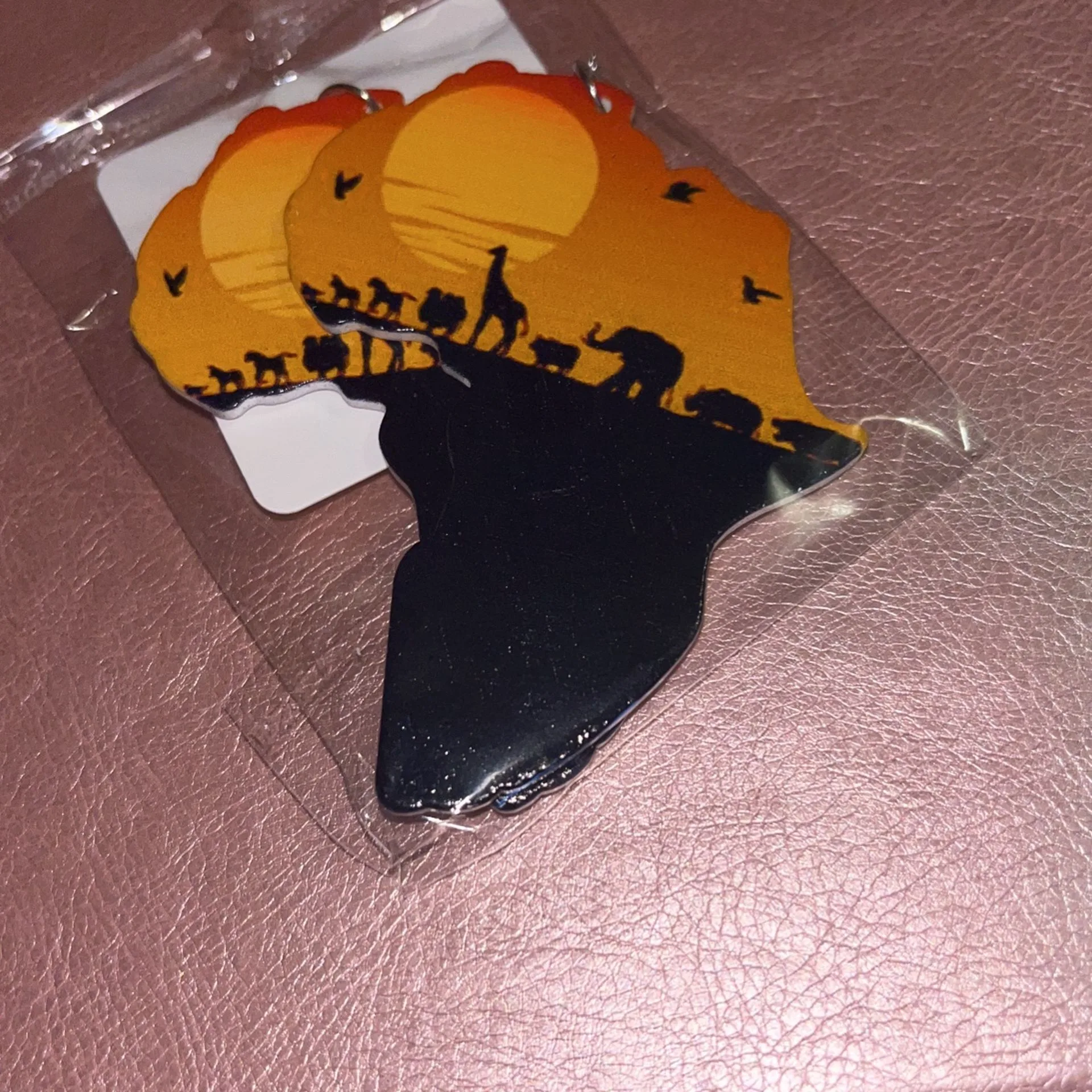 Wooden Earrings With Animals thumbnail