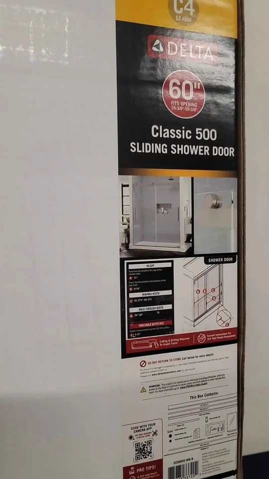 Delta Barn Door Shower Door 60 x 71 in image indicator(5)
