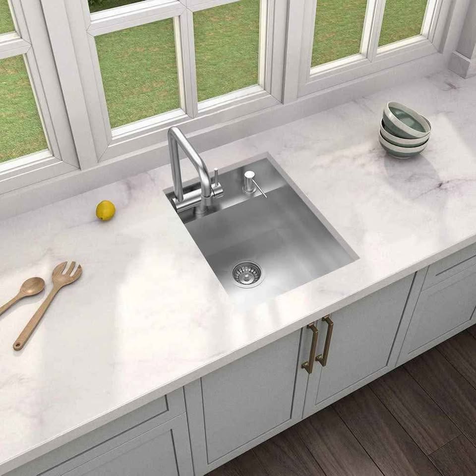 Glacier bay 15 in Sink with Folding Faucet - photo 5
