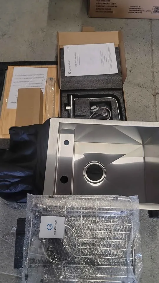 Glacier bay 15 in Sink with Folding Faucet image indicator(6)