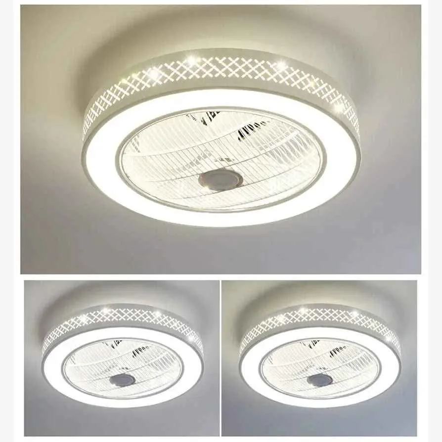 22in Modern Ceiling Fan with Light image indicator(2)