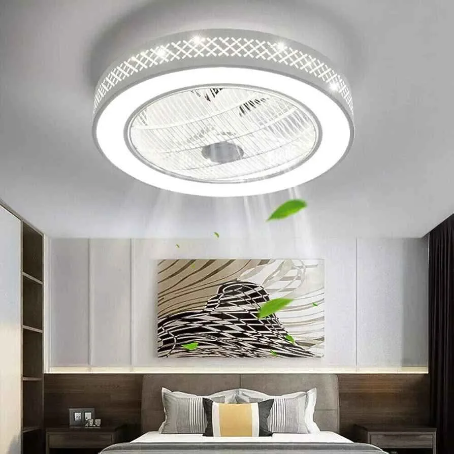 22in Modern Ceiling Fan with Light image indicator(4)