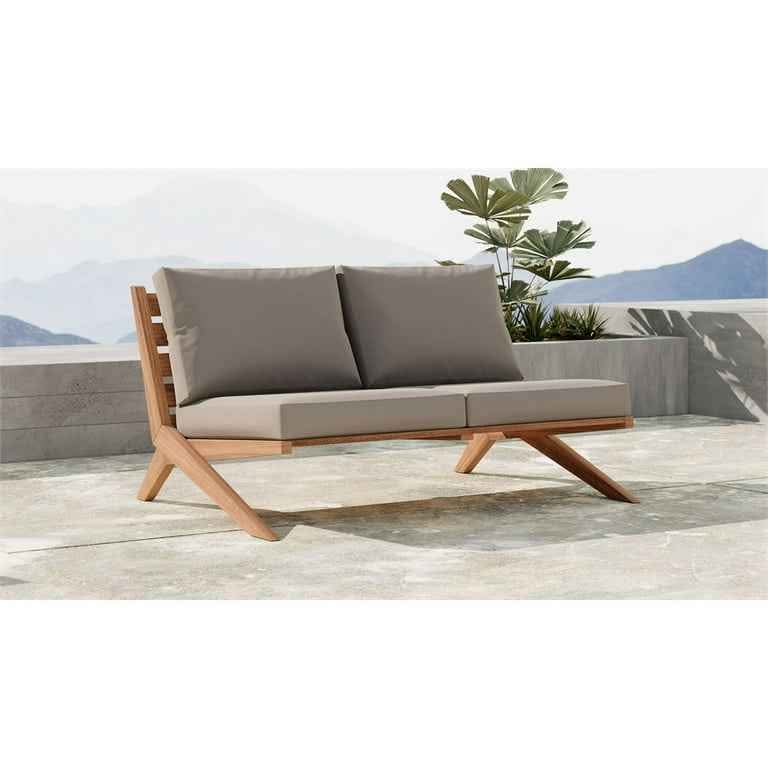 Meridian Furniture Tahiti Grey Water Resisting Outdoor Loveseat - photo 3