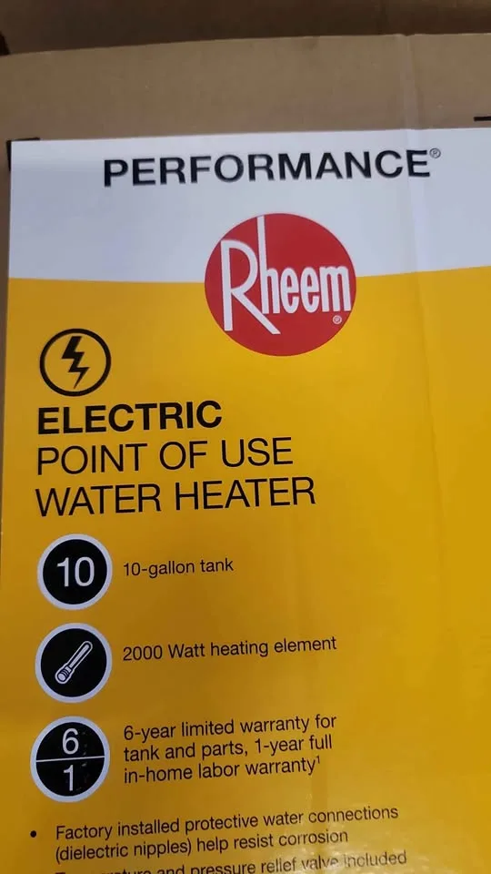 Rheem Performance 10 Gal. Compact 2000-Watt Single Element image indicator(3)