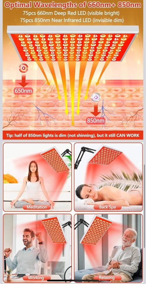 DUGSDG Red Light Therapy Lamp Panel - photo 5