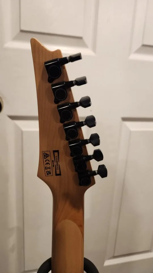 $500 Ibanez Gio GRG7221QA 7-String Electric Guitar image indicator(6)