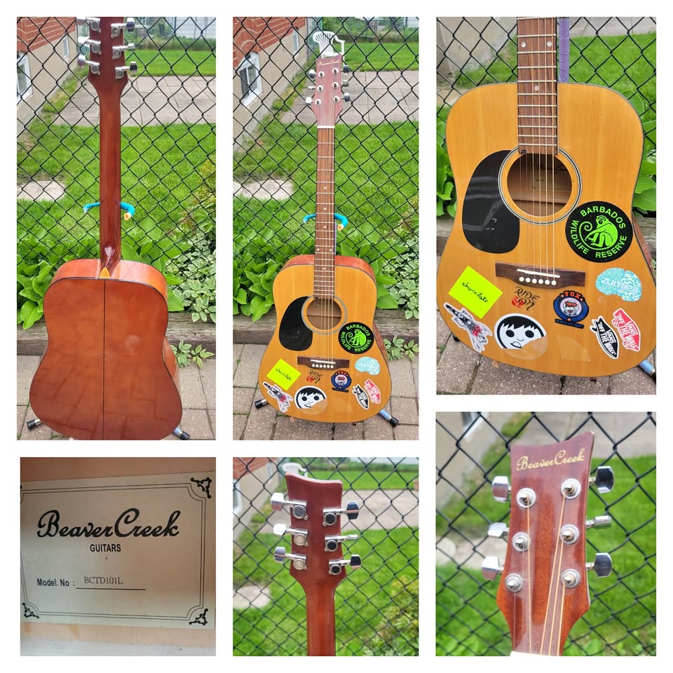 $170 BeaverCreek Left-Handed Acoustic Guitar