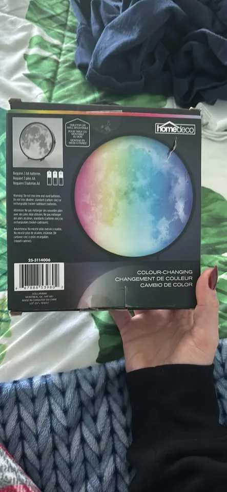 Colour Changing Tabletop/Wall Mountable Moon Light image indicator(2)