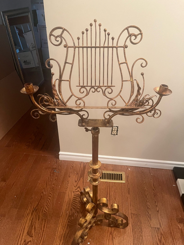 Vintage brass music stand