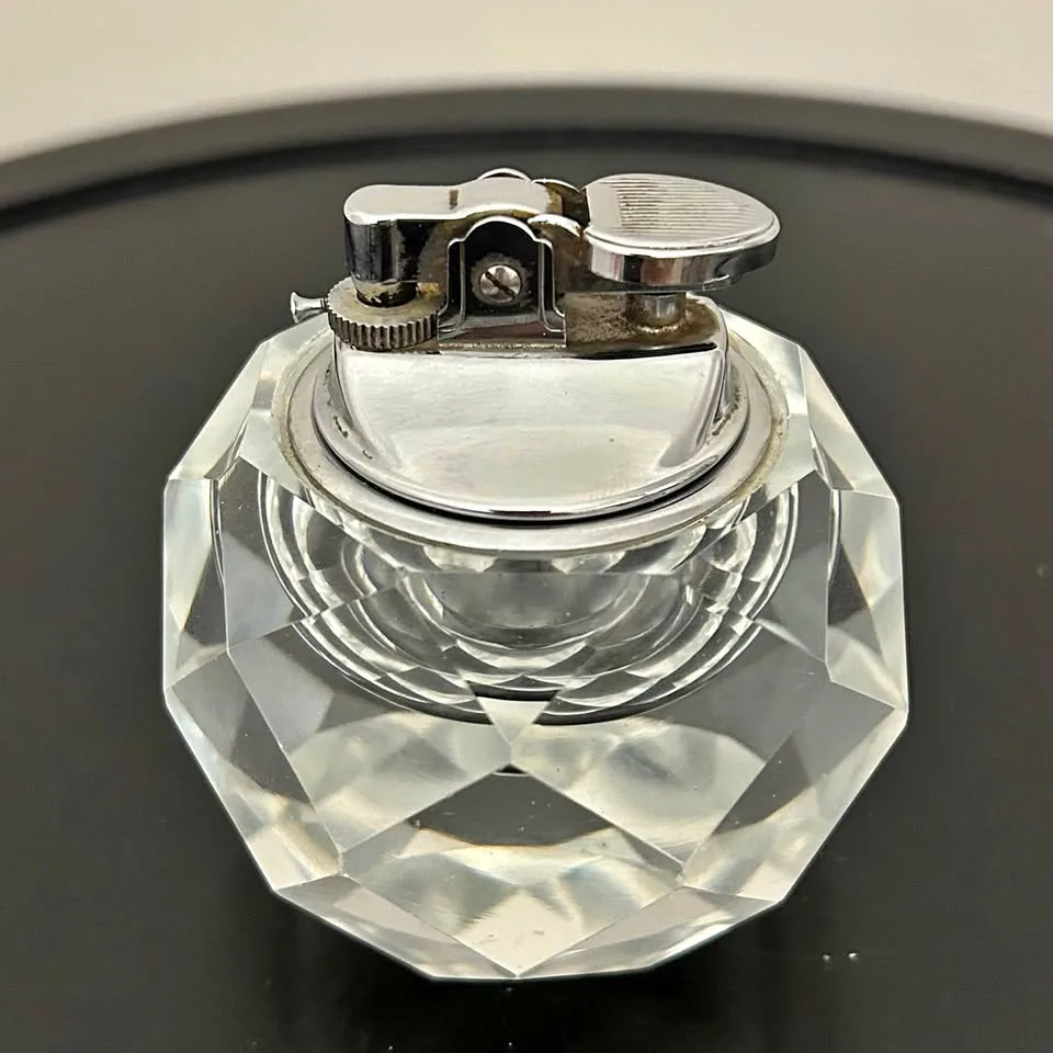 Vintage Crystal Table Lighter — Made in Japan thumbnail