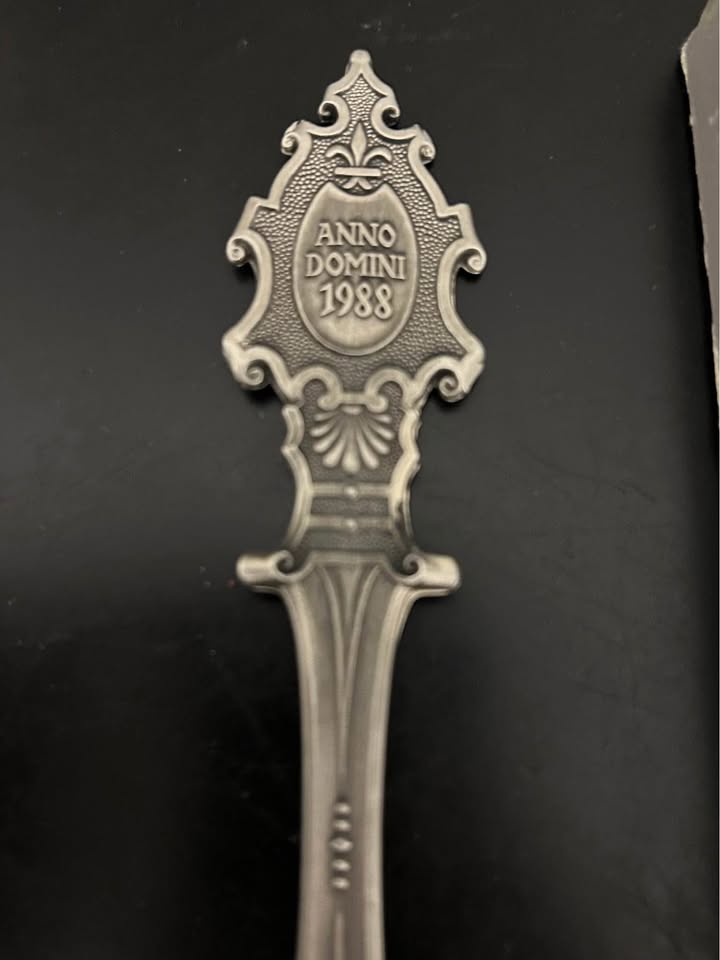 WMF Jahreslöffel 1988 – Festung Marienberg Pewter Spoon - photo 4