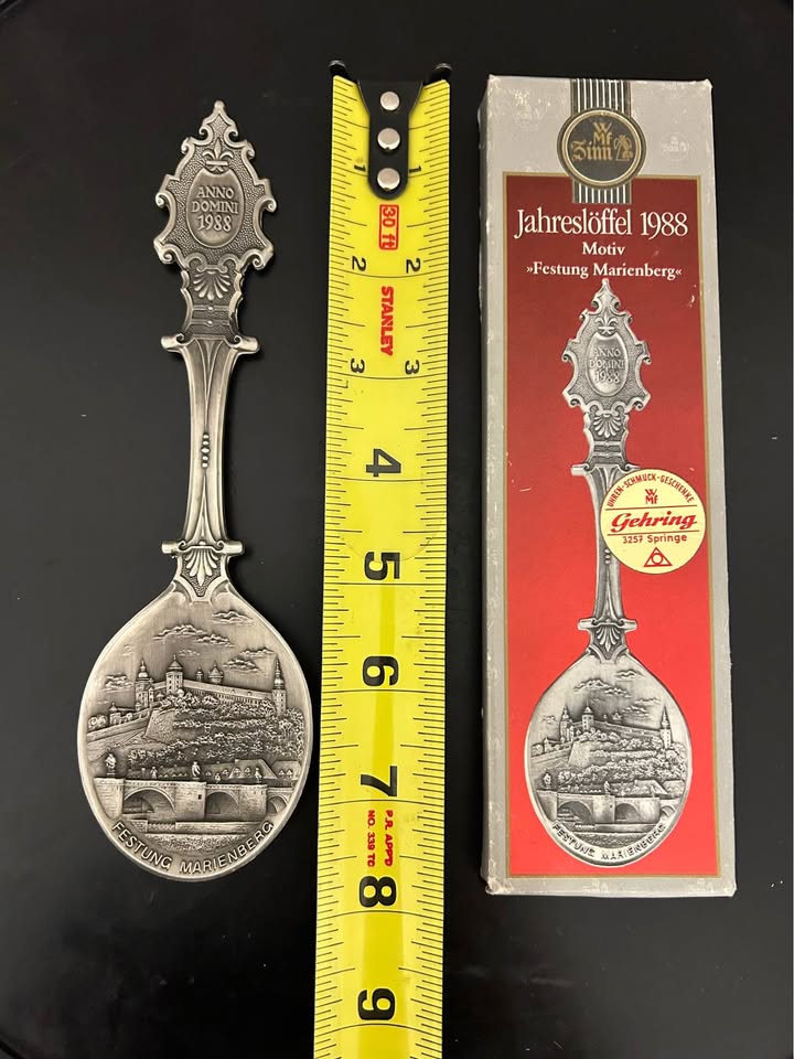 WMF Jahreslöffel 1988 – Festung Marienberg Pewter Spoon - photo 5