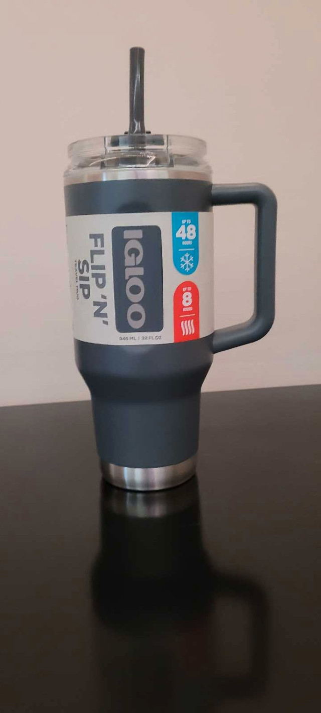 Igloo 32oz stainless steel travel mug dark grey - photo 4