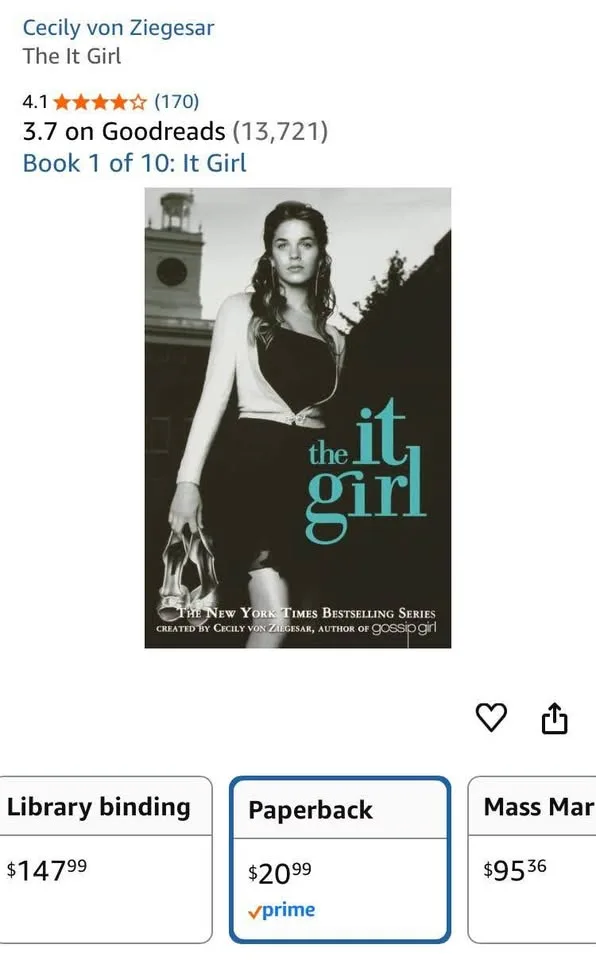 It Girl Novels by Cecily von Ziegesar image indicator(3)