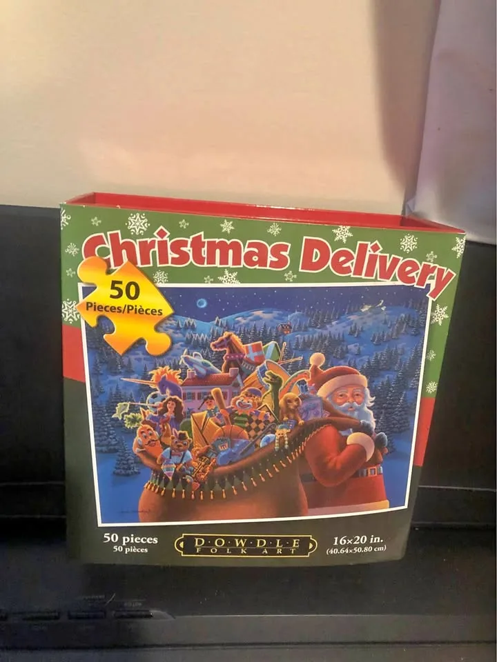Christmas puzzle with large pieces thumbnail