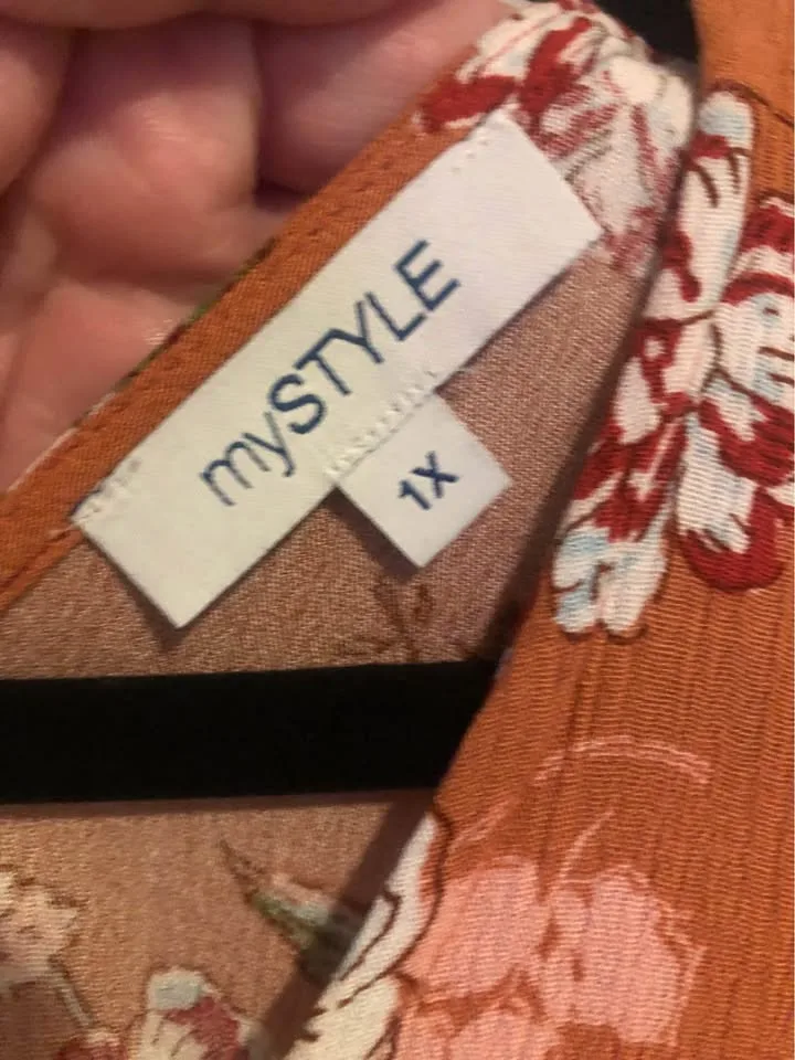 100% RAYON — beautiful sleeveless tops with floral pattern image indicator(4)