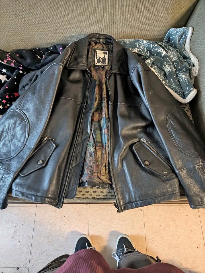 Vintage Bellavia motorcycle leather jacket