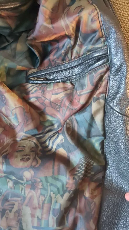 Vintage Bellavia motorcycle leather jacket image indicator(7)