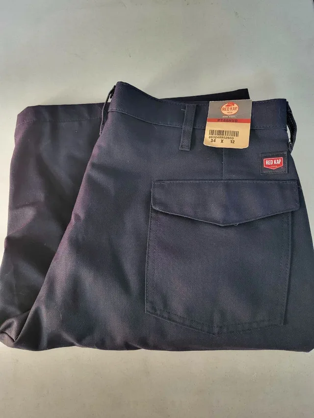 Red Kap Cargo Work Shorts, Size 34" x 12"