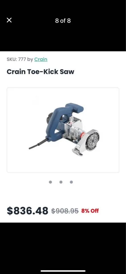 Crain 777 Toe-Kick Saw image indicator(7)