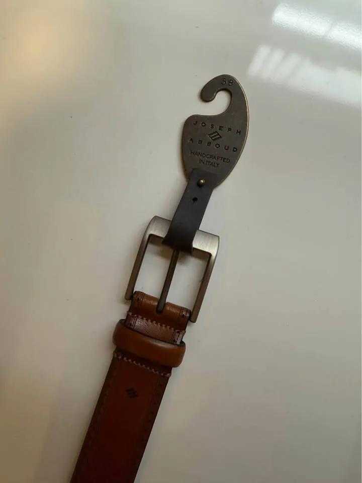 Men’s Genuine Leather Belt - Size 38” image indicator(3)