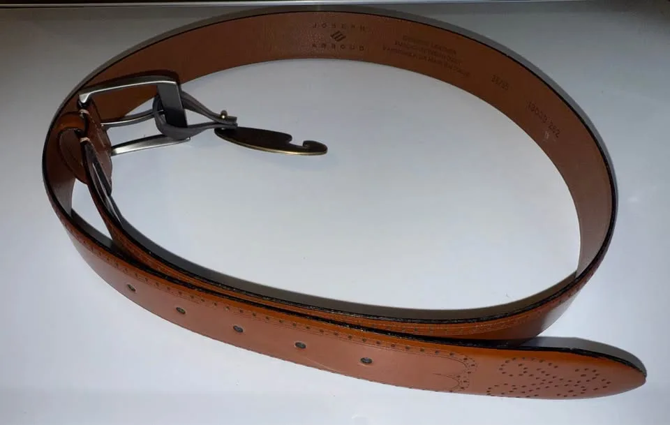 Men’s Genuine Leather Belt - Size 38” image indicator(5)